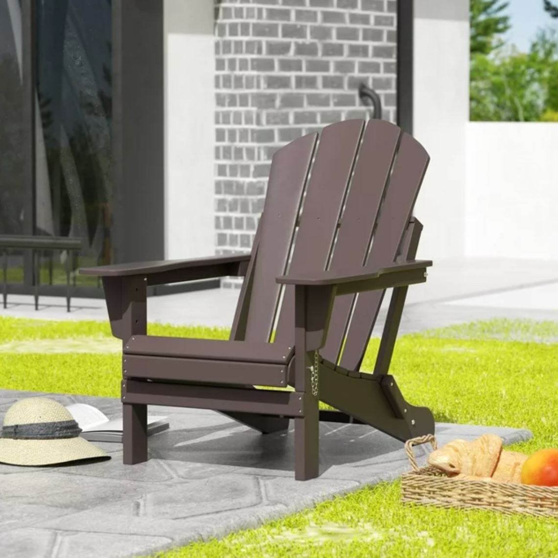 Westintrends Outdoor Folding HDPE Adirondack Chair